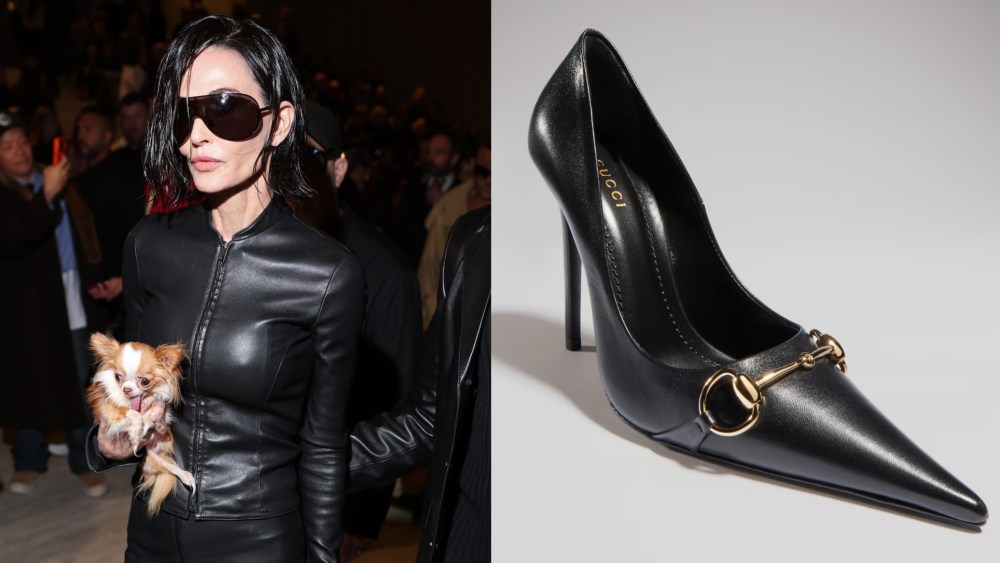 Demi Moore attends the Gucci FW26 Fashion Show at Palazzo Delle Scintille on Friday in Milan, Italy.