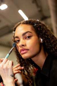 Backstage at Emporio Armani Fall 2026 Ready-to-Wear Collection at Milan Fashion Week