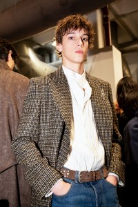 Backstage at Emporio Armani Fall 2026 Ready-to-Wear Collection at Milan Fashion Week