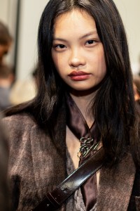 Backstage at Emporio Armani Fall 2026 Ready-to-Wear Collection at Milan Fashion Week