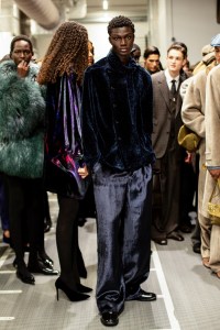 Backstage at Emporio Armani Fall 2026 Ready-to-Wear Collection at Milan Fashion Week