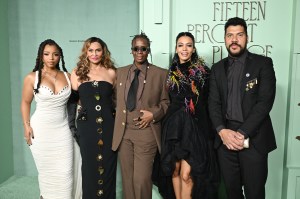 Chloe Bailey, Tina Knowles, Mickalene Thomas, Aurora James and Benjamin Bronfman