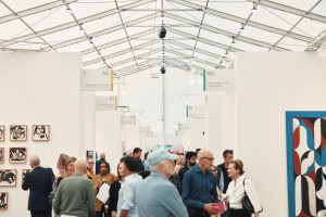The scene inside Frieze Los Angeles 2026.
