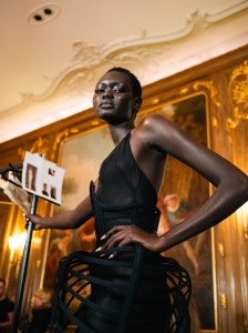 Backstage at Harris Reed Fall 2026 Ready-to-Wear Collection at London Fashion Week