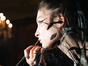 Backstage at Harris Reed Fall 2026 Ready-to-Wear Collection at London Fashion Week
