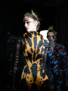 Backstage at Harris Reed Fall 2026 Ready-to-Wear Collection at London Fashion Week