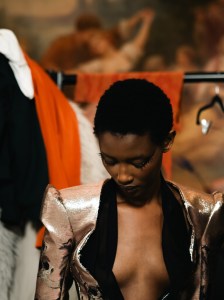 Backstage at Harris Reed Fall 2026 Ready-to-Wear Collection at London Fashion Week