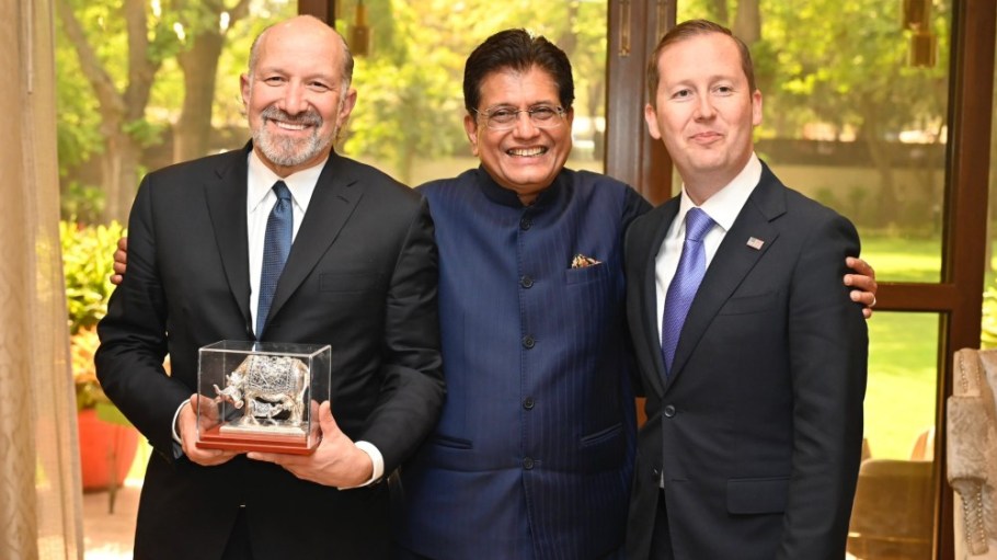 Howard Lutnick, Piyush Goyal, Sergio Gor.