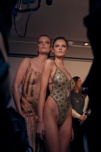 Backstage at Julien Macdonald Fall 2026 Ready-to-Wear Collection at London Fashion Week