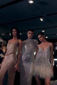 Backstage at Julien Macdonald Fall 2026 Ready-to-Wear Collection at London Fashion Week