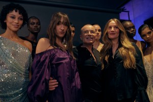 Backstage at Julien Macdonald Fall 2026 Ready-to-Wear Collection at London Fashion Week