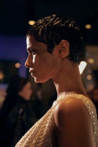 Backstage at Julien Macdonald Fall 2026 Ready-to-Wear Collection at London Fashion Week