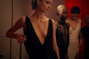 Backstage at Julien Macdonald Fall 2026 Ready-to-Wear Collection at London Fashion Week