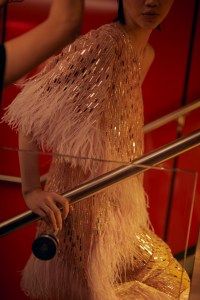 Backstage at Julien Macdonald Fall 2026 Ready-to-Wear Collection at London Fashion Week
