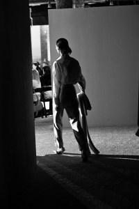 Backstage at the Kallmeyer Fall 2026 ready-to-wear show at New York Fashion Week.