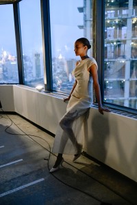 Backstage at the Kallmeyer Fall 2026 ready-to-wear show at New York Fashion Week.