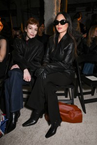 Britt Lower and Olivia Munn at the Kallmeyer fashion show as part of RTW Fall 2026 on February 13, 2026 in New York, New York.