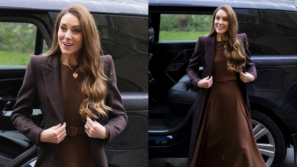 Kate Middleton wears Edeline Lee dress for an audience with the Archbishop of Canterbury Dame Sarah Mullally at Lambeth Palace on Feb. 5 in London.