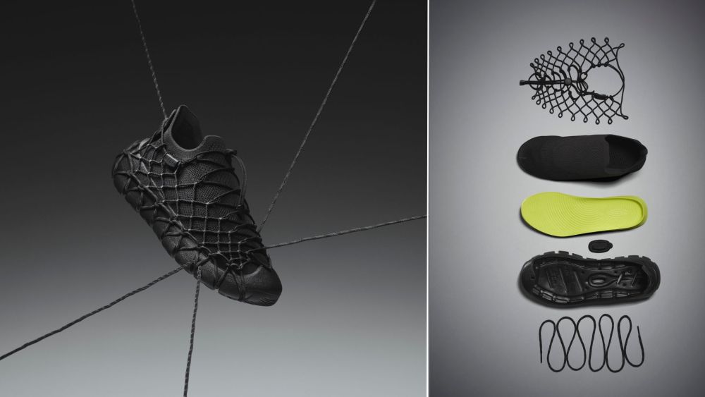 A look at Keen's Uneek 360 Sneaker, which trades traditional adhesives for a four-piece, cord-held construction aimed at circularity and easier disassembly.