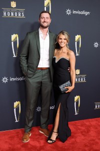Logan Cooke and Mary Menger Cooke at the 15th Annual NFL Honors held at the Palace of Fine Arts on February 05, 2026 in San Francisco, California.