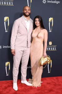 Dak Prescott and Sarah Jane Ramos at the 15th Annual NFL Honors held at the Palace of Fine Arts on February 05, 2026 in San Francisco, California.