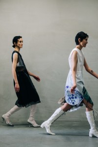 Backstage at Prada Fall 2026 Ready-to-Wear Collection at Milan Fashion Week
