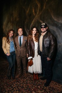 Dylan Lauren, David Lauren, Lana Del Rey and Jeremy Dufrene at the Ralph Lauren Fall 2026 Ready-to-Wear show