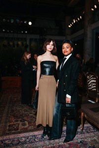Emilia Jones and Ariana DeBose at the Ralph Lauren Fall 2026 Ready-to-Wear show