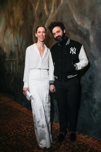 Rebecca Hall and Morgan Spector at the Ralph Lauren Fall 2026 Ready-to-Wear show