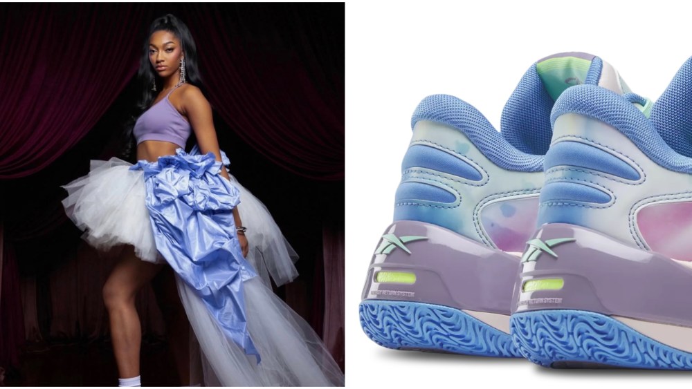 Angel Reese and her Reebok signature sneakers