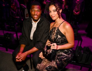 Denzel Dumfries and a guest