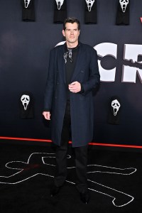 Timothy Simons at the "Scream 7" Global Premiere held at Paramount Theatre on February 25, 2026 in Los Angeles, California.