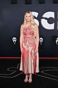 Anna Camp at the "Scream 7" Global Premiere held at Paramount Theatre on February 25, 2026 in Los Angeles, California.