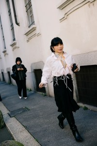 Street Style at Milan Fashion Week Fall 2026