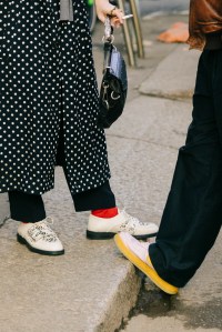 Street Style Shoes at Milan Fashion Week