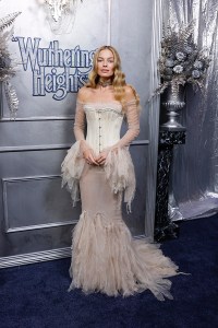 SYDNEY, AUSTRALIA - FEBRUARY 12: Margot Robbie attends the "Wuthering Heights" Australian Premiere at State Theatre on February 12, 2026 in Sydney, Australia. (Photo by Brendon Thorne/Getty Images)