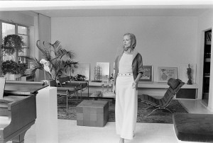 Fashion feature shot in designer Calvin Klein's New York apartment.