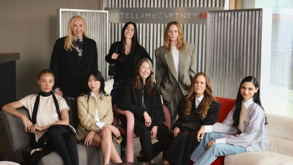 Stella McCartney with members of the Insights Board and Julie Gilhart, who is moderating.