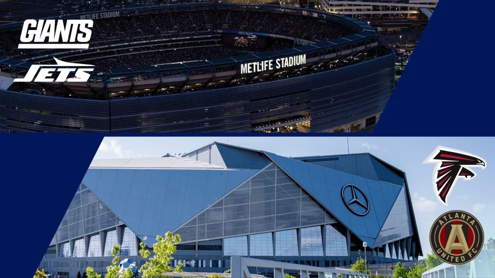 MetLife Stadium, New York Giants, New York Jets, Mercedes-Benz Stadium, Atlanta Falcon, Atlanta United American Express
