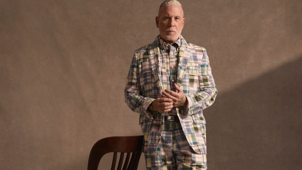 NIck Wooster in Brooks Brothers' spring campaign.