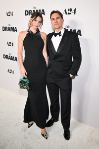 Madeleine White and Andrew Fedyk at "The Drama" Los Angeles Premiere held at DGA Theater Complex on March 17, 2026 in Los Angeles, California.