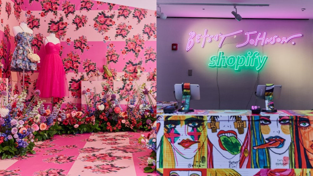 Betsey Johnson x Shopify pop-up.
