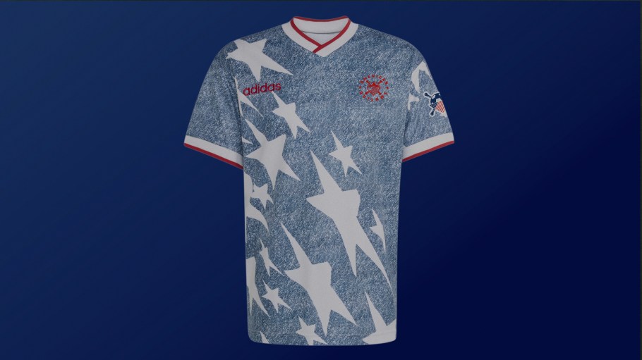 American Outlaws version of the throwback jersey.