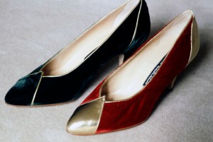 Suede flats from Maud Frizon’s fall 1981 collection.