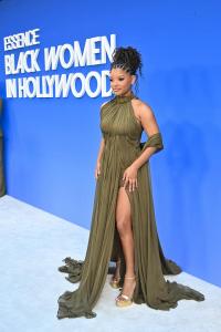 Halle Bailey at the 2026 ESSENCE Black Women in Hollywood Awards Ceremony held at Fairmont Century Plaza on March 12, 2026 in Los Angeles, California.