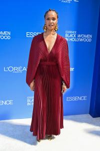 Amber Rasberry at the 2026 ESSENCE Black Women in Hollywood Awards Ceremony held at Fairmont Century Plaza on March 12, 2026 in Los Angeles, California.