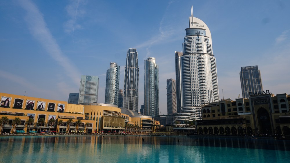 Exterior view of the Dubai Mall, United Arab Emirates.