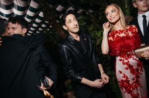 Adrien Brody and Georgina Chapman attend an event