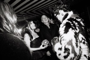 Lauren Sánchez Bezos and Jeff Bezos attend an event
