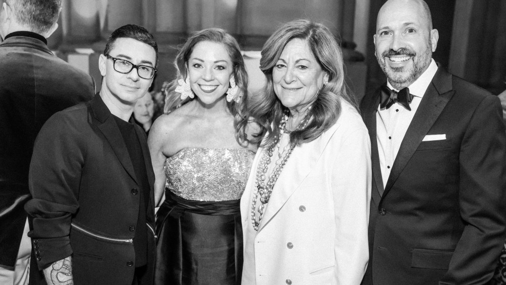 Christian Seriano, DIFFA's Dawn Roberson, Fern Mallis, Tom Polucci, DIFFA chairman.